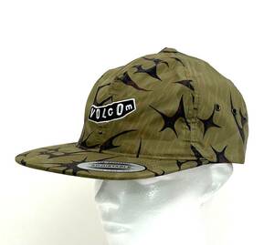 VOLCOM ボルコム D5542202ARM① キャップ Cap 帽子 ユーポン社製 Flexfit アーミー色 迷彩柄 ロゴもの Logo ヴォルコム 新品 即決 送料無料