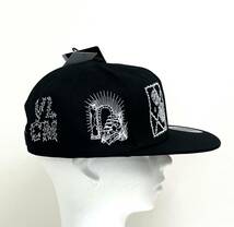 VOLCOM ボルコム D5542201BLK③ キャップ Cap 帽子 キャンバス素材 ブラック色 刺繍の珍しいデザイン 派手 ヴォルコム 新品 即決 送料無料_画像4