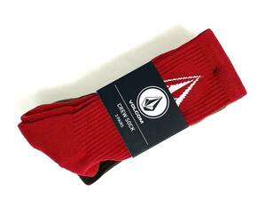 VOLCOM ボルコム D6332204MAH① メンズ 靴下 27-30cm 3個セット ロゴ ソックス LogoSocks US9-12 アソート色 ヴォルコム 新品即決 送料無料