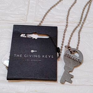 新品　The giving keys ネックレス　シルバー　ロング　レディース　メンズ　ユニセックス　ナノユニバース