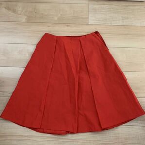JIL SANDER NAVY 素敵!真っ赤なスカート 36