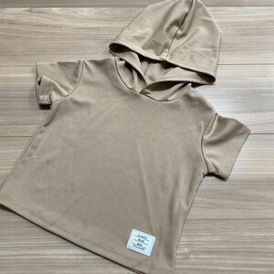 SHEIN フード付き半袖Tシャツ 90 2Y