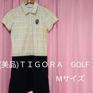 (美品)ＴＩＧＯＲＡ　GOLF 　春夏秋　半袖ワンピース　Mサイズ