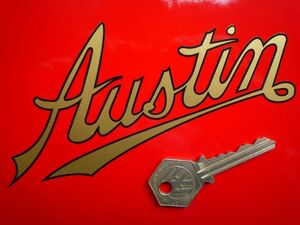 送料無料 Austin オースチン 70mm × 35mm 車 バイク ステッカー デカール