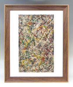 Art hand Auction 新品☆額付アートポスター◇ジャクソンポロック☆Jackson Pollock☆絵画☆壁掛け☆インテリア☆抽象画☆144, 印刷物, ポスター, その他