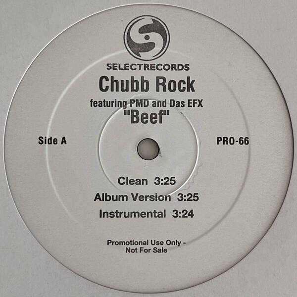 Chubb Rock - Beef (USオリジナル/プロモオンリー/Promo)