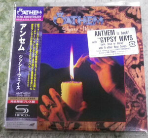 ジプシィー・ウェイズ GYPSY WAYS / ANTHEM アンセム 完全限定プレス盤 紙ジャケット　