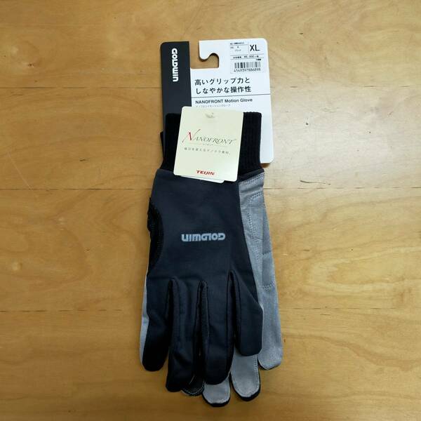 NANO FRONT　MOTION GLOVE　XLサイズ　ブラック　GOLDWIN　ゴールドウィン