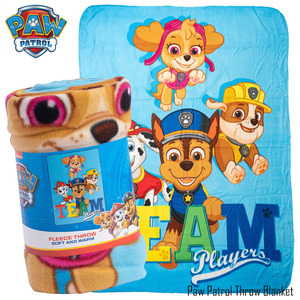 パウパトロール フリース ブランケット 毛布 薄手 あったかい やわらか素材 パウパト グッズ PAW PATROL