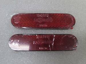 motorcycle reflector red new goods unused both sides tape attaching use great number bike reflector accessory postage cheap 
