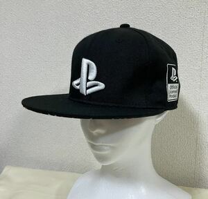 【美品レア】PLAYSTATION プレイステーション オフィシャルキャップ 帽子 ブラック／ホワイト
