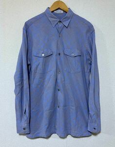 90*s Y*s for men Shirts в клетку хлопок linen рубашка с длинным рукавом 1998 год весна лето сделано в Японии 