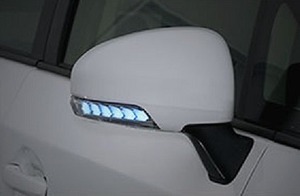 アベスト プリウス 30系 ZVW30 Type Zs LED 流れるドアミラーウィンカーレンズ インナーシルバーｘランプブルー AV-010-B AVEST