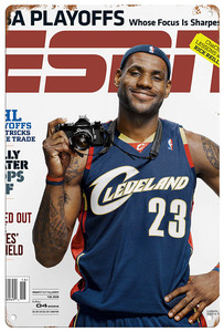 ブリキ看板【LeBron James/レブロン・ジェームズ】バスケ/NBA/ポスター/マガジン風/雑誌/インテリア/サビ風-10