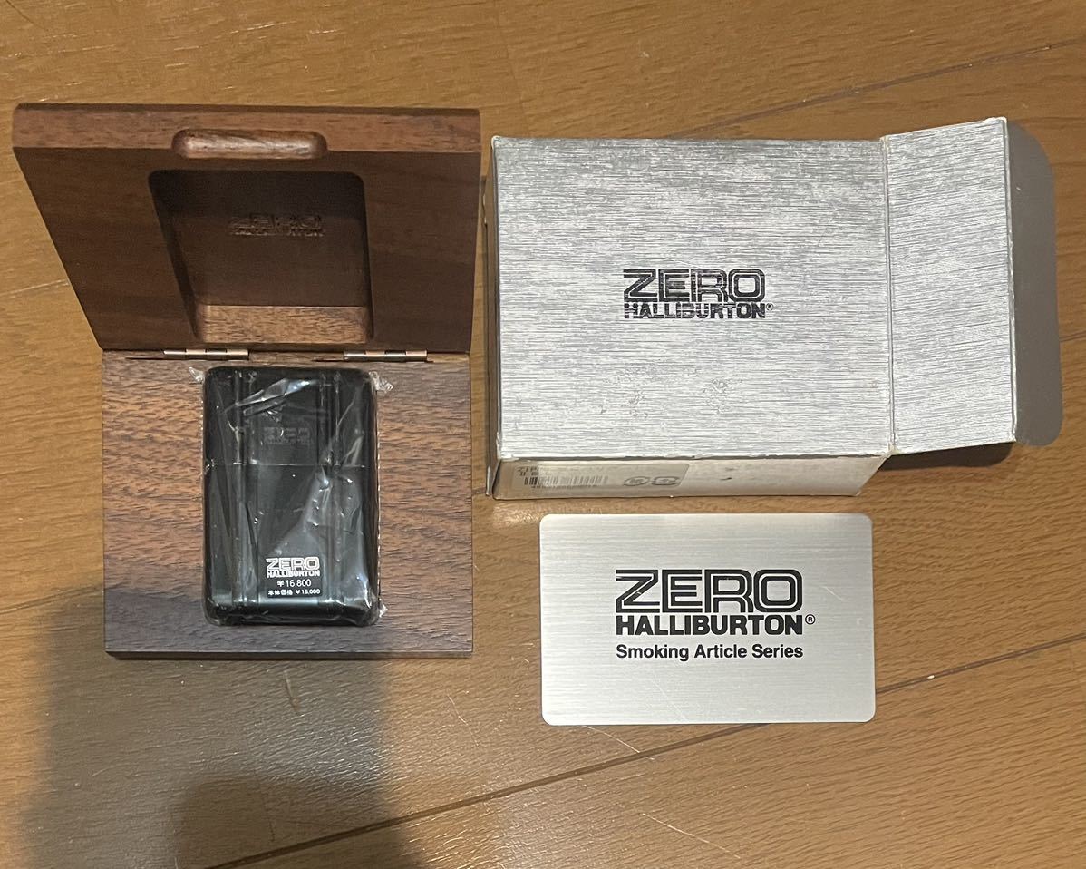 大人気新作 zippo ZERO 初期型 HALLIBURTON BLACK zippo 希少カラー