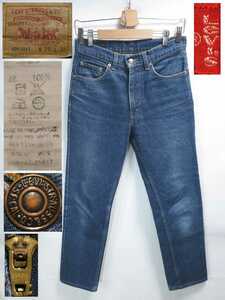 フィリピン製★W29(約74cm)【Levis/リーバイス】ビンテージ/1990年代(93年)スリム/テーパード/606-0217/ジッパーフライ/359/★