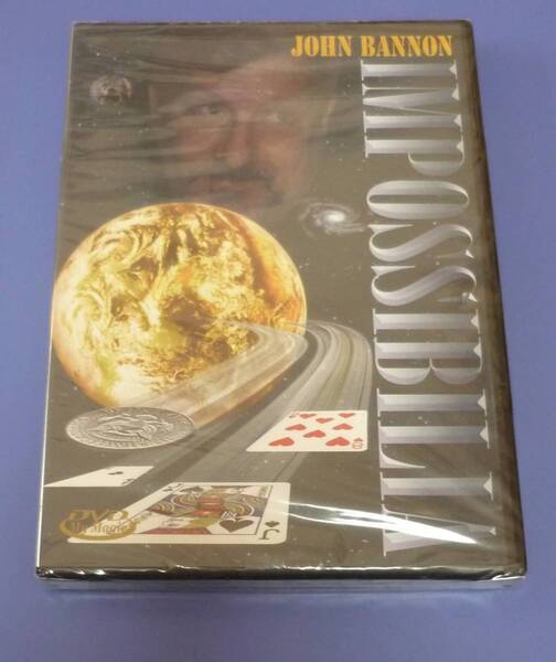★JOHN BANNONのマジック解説DVD「IMPOSSIBILIA」(未開封:英語版):世界のマジック界で評価の高い解説DVD。マジックがご趣味の方向き。