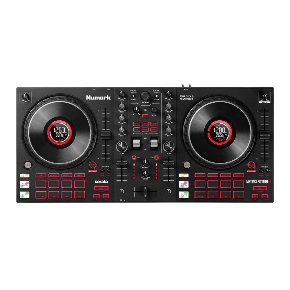定番入荷 ハイスペック DJコントローラー 4デッキ タッチセンサー搭載