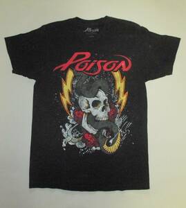 ポイズン Poison　Tシャツ　T-shirt　LAメタル ヘヴィメタル ハードロック　ブレット・マイケルズ　C・C・デヴィル　バンドT　メンズM 古着