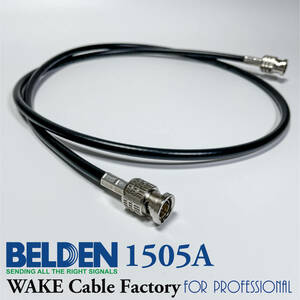  world fastest class!BELDEN1505A*BNC digital cable 1.5m* height resolution / high precision /75Ω word clock / Canare pressure put on type plug 