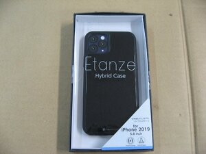 IO DATA(アイオーデータ) iPhone 11 Pro 5.8インチ用 HYBRID CASE Etanze 化学強化ガラス＆TPU複合素材ケース ブラック BKS-IPE19SMBK