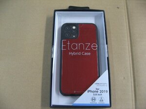 IO DATA(アイオーデータ) iPhone 11 Pro 5.8インチ用 HYBRID CASE Etanze 化学強化ガラス＆TPU複合素材ケース レッド BKS-IPE19SMRD