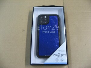 IO DATA(アイオーデータ) iPhone 11 Pro 5.8インチ用 HYBRID CASE Etanze 化学強化ガラス＆TPU複合素材ケース 星空ブルー BKS-IPE19SSBU