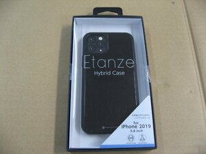 IO DATA(アイオーデータ) iPhone 11 Pro 5.8インチ用 HYBRID CASE Etanze 化学強化ガラス＆TPU複合素材ケース ブラック BKS-IPE19SMBK