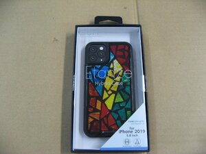 IO DATA(アイオーデータ) iPhone 11 Pro 5.8インチ用 HYBRID CASE Etanze 化学強化ガラス＆TPU複合素材ケース ステンドグラス2 BKS-IPE19SS