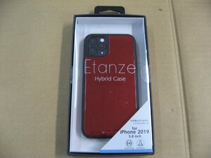 IO DATA(アイオーデータ) iPhone 11 Pro 5.8インチ用 HYBRID CASE Etanze 化学強化ガラス＆TPU複合素材ケース レッド BKS-IPE19SMRD