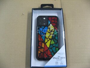 IO DATA(アイオーデータ) iPhone 11 Pro 5.8インチ用 HYBRID CASE Etanze 化学強化ガラス＆TPU複合素材ケース ステンドグラス2 BKS-IPE19SS