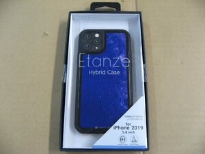 IO DATA(アイオーデータ) iPhone 11 Pro 5.8インチ用 HYBRID CASE Etanze 化学強化ガラス＆TPU複合素材ケース 星空ブルー BKS-IPE19SSBU