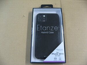 IO DATA(アイオーデータ) iPhone 11 Pro Max 6.5インチ 用 HYBRID CASE Etanze 化学強化ガラス＆TPU複合素材ケース ブラック BKS-IPE19LMBK