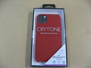 IO DATA(アイオーデータ) iPhone 11 Pro Max 6.5インチ 用 シリコンハードCASE　＜CRYTONE： クレトーン＞ レッド BKS-IPS19LRD