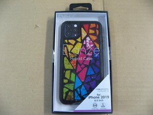 IO DATA(アイオーデータ) iPhone 11 Pro Max 6.5インチ 用 HYBRID CASE Etanze 化学強化ガラス＆TPU複合素材ケース ステンドグラス BKS-IPE