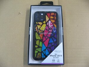 IO DATA(アイオーデータ) iPhone 11 Pro Max 6.5インチ 用 HYBRID CASE Etanze 化学強化ガラス＆TPU複合素材ケース ステンドグラス BKS-IPE