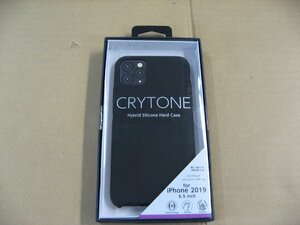 IO DATA(アイオーデータ) iPhone 11 Pro Max 6.5インチ 用 シリコンハードCASE　＜CRYTONE： クレトーン＞ ブラック BKS-IPS19LBK