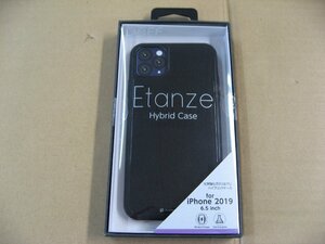 IO DATA(アイオーデータ) iPhone 11 Pro Max 6.5インチ 用 HYBRID CASE Etanze 化学強化ガラス＆TPU複合素材ケース ブラック BKS-IPE19LMBK