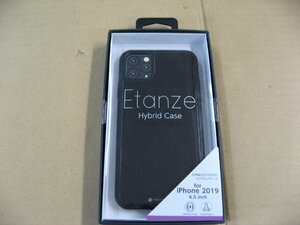 IO DATA(アイオーデータ) iPhone 11 Pro Max 6.5インチ 用 HYBRID CASE Etanze 化学強化ガラス＆TPU複合素材ケース ブラック BKS-IPE19LMBK