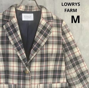 LOWRYS FARM 　ローリーズファーム　ジャケット　チェック　M