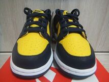 新品 NIKE DUNK LOW PS MICHIGAN 20cm☆ナイキ ダンク ミシガン VARSITY MAIZE/MIDNIGHT NAVY CW1588-700_画像5