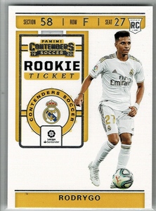 2019-20 Panini Chronicles Rodrygo Contenders Rookie Ticket RC