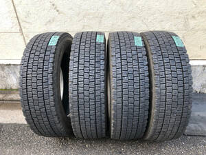 【中古タイヤ A1382】2019年製 7分山 ダンロップ 265/60R22.5 143/140J SP081　 4本セット