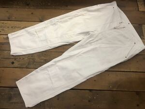 Anachronorm AN-29 unbleached cloth painter's pants double knee white cord hole Chrono -msize 02 Easy pants 