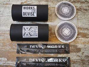 ◆即完売！デバイスワークス（DEVISE WORKS） グラス コースター ストロー ペア 2個セット 山賊マウンテン ソマビト ソロキャン◆