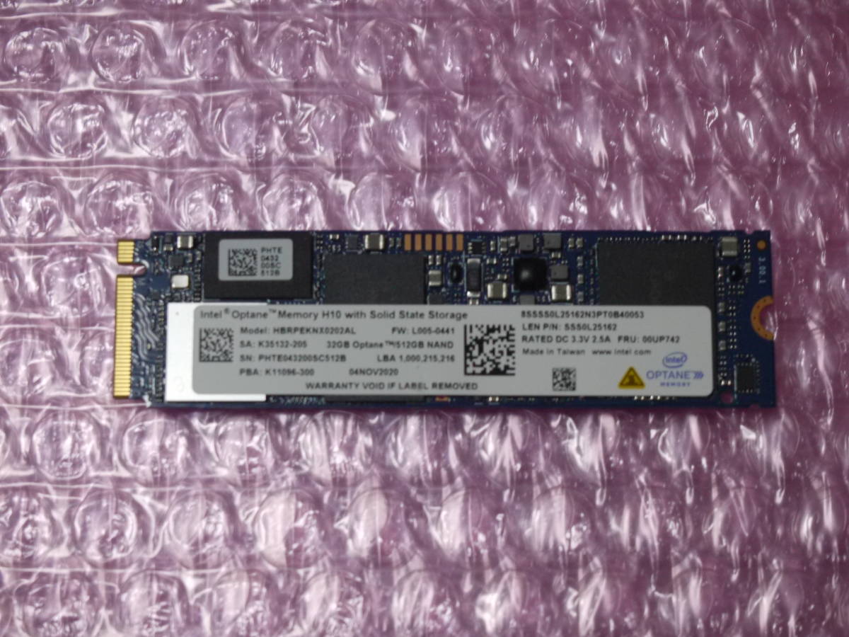 ヤフオク！- Intel Optane Memory H10 32GB SSD ソリッドステート