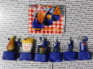 PEPSI Pepsiman bottle cap 2. hood 6 kind set *M