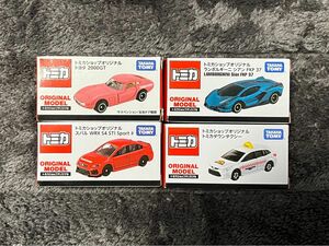 トミカショップオリジナル　トヨタ2000GT&スバル　WRX&ランボルギーニシアン&トミカタウンタクシー　４台セット