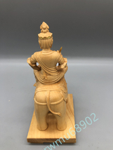 最新作 木彫仏像 仏教美術 精密細工 切金 帝釈天騎象像 高さ18.5cm_画像4