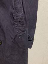 60's70's アメリカ軍 オールウェザーコート トレンチコート ネイビー 60's US Navy Rain Coat LARGE (42-44) ステンシル　ミリタリー_画像7